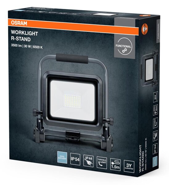 LEDVANCE LED pracovní reflektor R-Stand 30 W 220-240 V 6500 K IP54