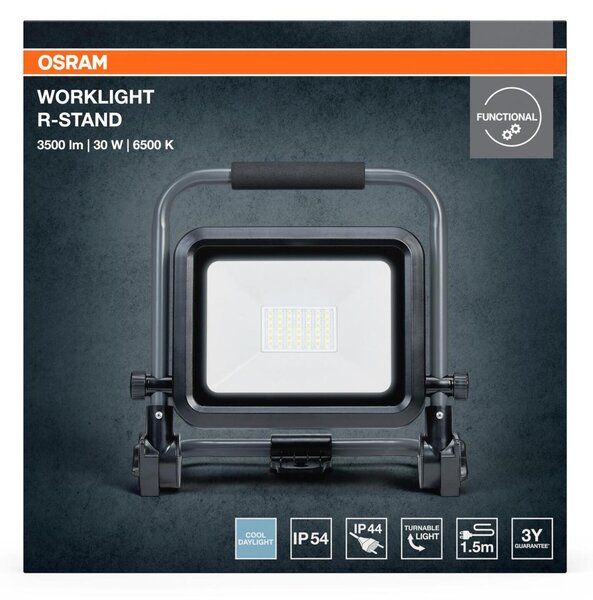 LEDVANCE LED pracovní reflektor R-Stand 30 W 220-240 V 6500 K IP54