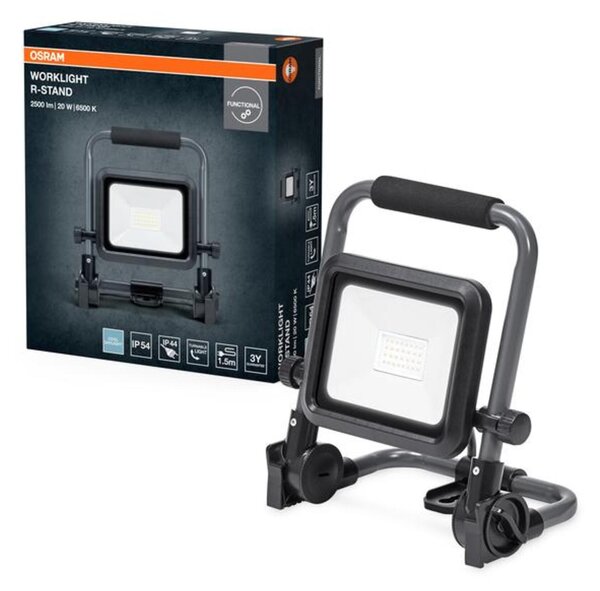 LEDVANCE LED pracovní reflektor R-STAND 20 W 220-240 V 6500 K IP54