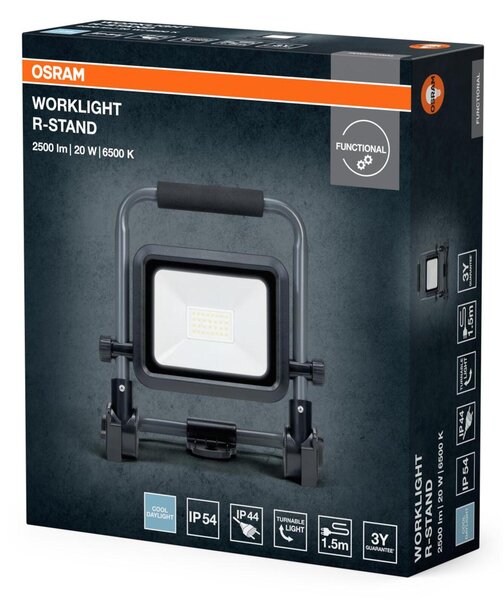 LEDVANCE LED pracovní reflektor R-STAND 20 W 220-240 V 6500 K IP54