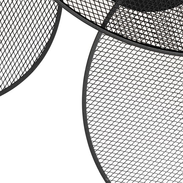 Designová nástěnná lampa černá s pletivem 3-světlo - Jane