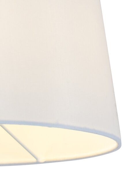 Chytrá nástěnná lampa bronzová s bílým stínítkem vč. Wifi A60 - Ladas Deluxe