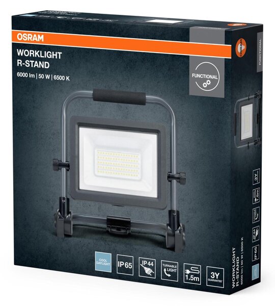 LEDVANCE LED pracovní reflektor Worklight Value R-Stand 50 W 220-240 V 6500 K IP65