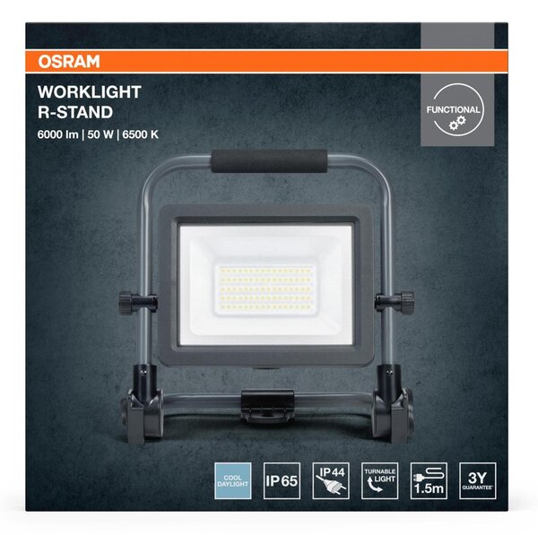 LEDVANCE LED pracovní reflektor Worklight Value R-Stand 50 W 220-240 V 6500 K IP65