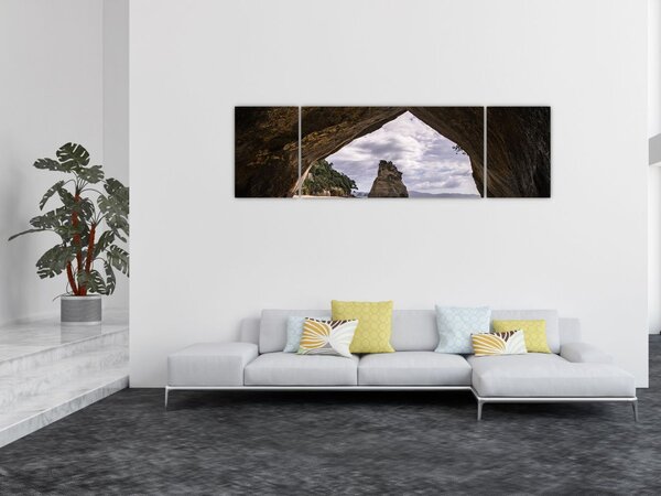 Obraz z jeskyně, Nový Zéland (170x50 cm)