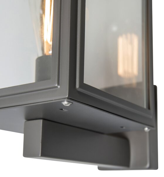 Průmyslová nástěnná lampa šedá IP44 - Sutton Up