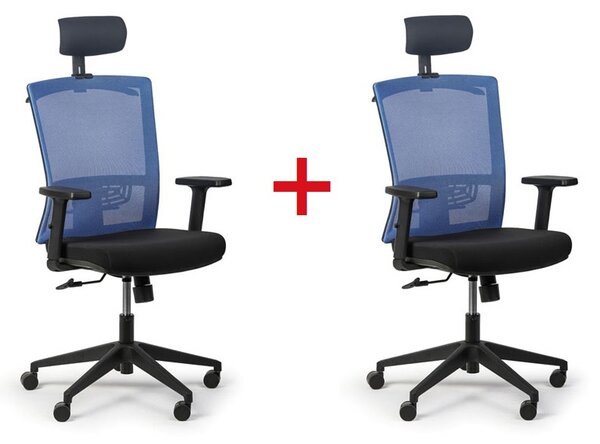 Kancelářská židle FELIX, 1+1 ZDRAMA, modrá
