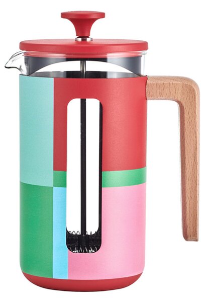 KitchenCraft French Press La Cafetiere PISA na 8 šálků, Utopian Lines LCPISA8CPBLOCK