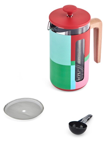 KitchenCraft French Press La Cafetiere PISA na 8 šálků, Utopian Lines LCPISA8CPBLOCK