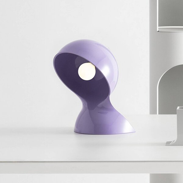 Artemide Stolní lampa Dalù, fialová, výška 26 cm, E14, Fialová / růžová / barva růže, Obývací pokoj / jídelna, Plast, Design