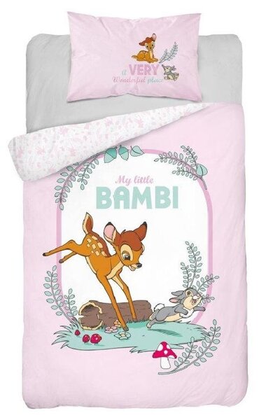 Povlečení Little Bambi Pink 100x135 / 40x60