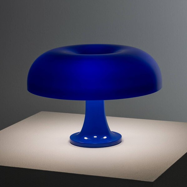 Artemide Stolní lampa Nessino, tmavě modrá, výška 22 cm, Obývací pokoj / jídelna, Design