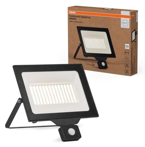LEDVANCE LED reflektor Floodlight Essential Sensor 100 W 4000 K PIR senzor IP44
