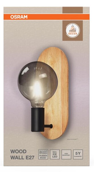 LEDVANCE nástěnné svítidlo Decor Wood E27 220-240 V
