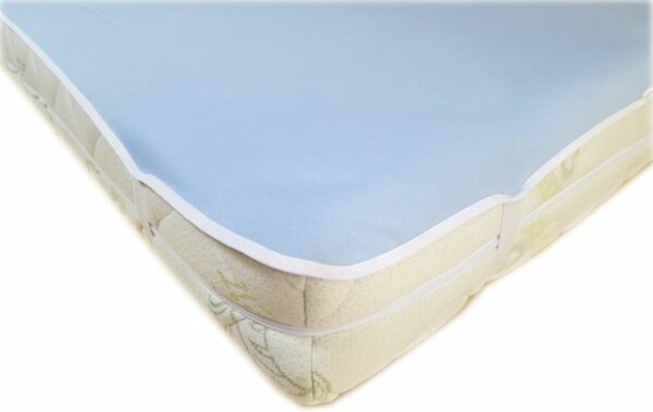 Nepromokavý chránič na matrace 100% bavlna modrý