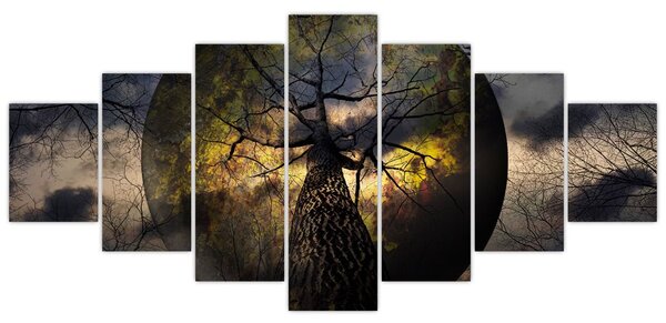 Obraz - Záhadné nebe (210x100 cm)