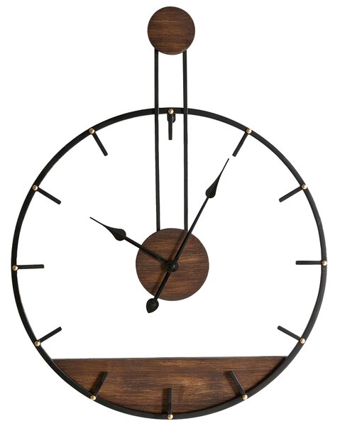 Nástěnné hodiny TAUGON 60 cm Kov Černá