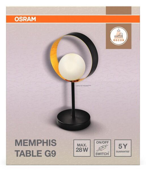 LEDVANCE stolní lampa Decor Memphis G9 220-240 V