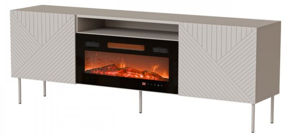 TV skříňka s krbem Azynit Kasmir II 190 EF, Barva: kašmír 5903211496417