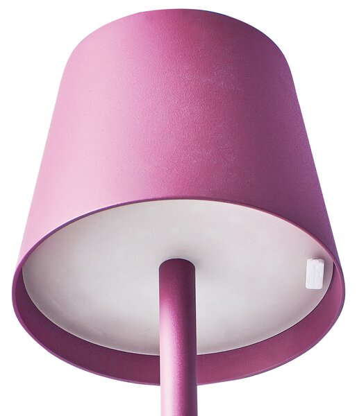 LED bezdrátová stolní lampa BACEIRO Kov Růžová
