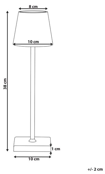 LED bezdrátová stolní lampa BACEIRO Kov Světle zelená