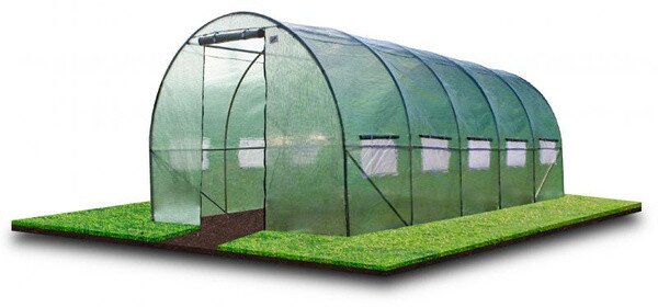 Zahradní fóliovník zelený, rolovací dveře 800x300 cm TUN5620