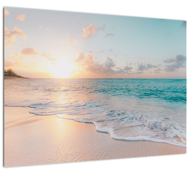 Skleněný obraz - Snová pláž (70x50 cm)