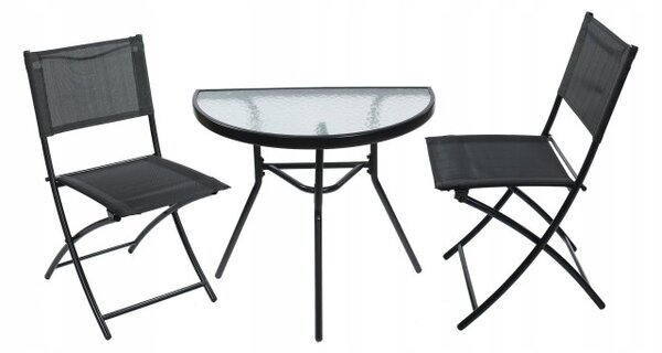 Set zahradního nábytku BISTRO černý