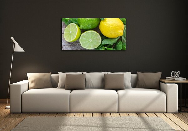 Fotoobraz na skle Limetka a citron osh-81072206
