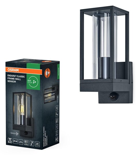 LEDVANCE venkovní nástěnné svítidlo Endura Classic Frame E27 senzor IP44