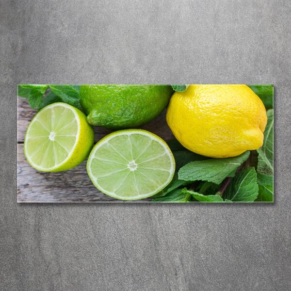 Fotoobraz na skle Limetka a citron osh-81072206