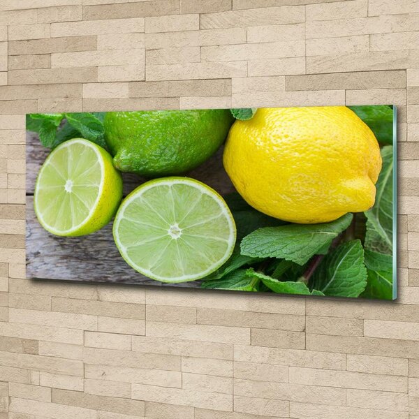 Fotoobraz na skle Limetka a citron osh-81072206
