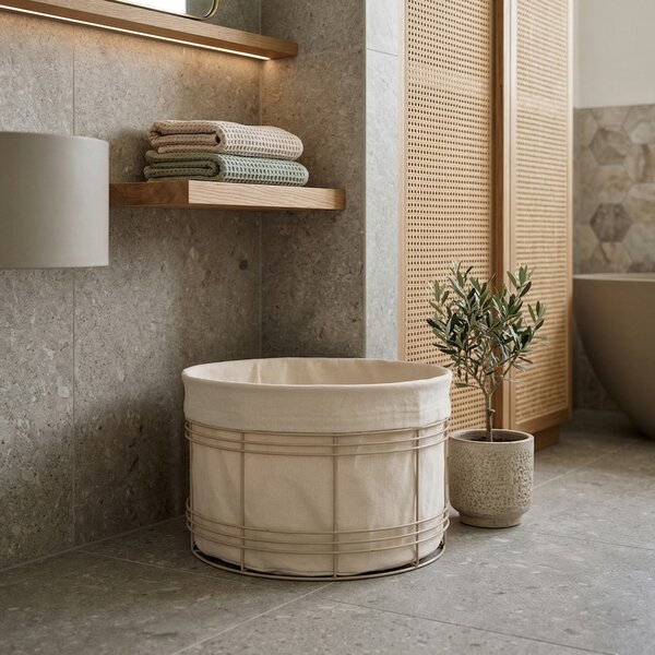 Ferm Living designové koupelnové doplňky Fio Laundry Basket Small