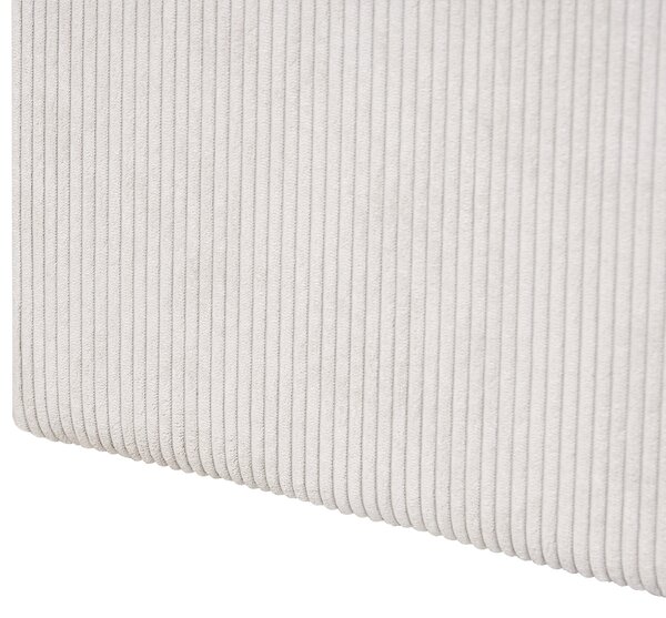 Postel s úložným prostorem Manšestr LILLEBONNE 180 x 200 cm Světle béžová