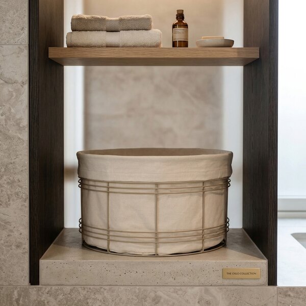 Ferm Living designové koupelnové doplňky Fio Laundry Basket Small
