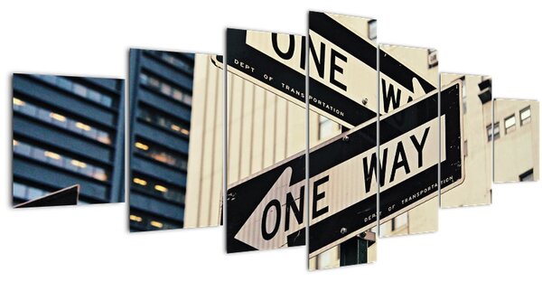 Obraz - New York ONE WAY (210x100 cm)