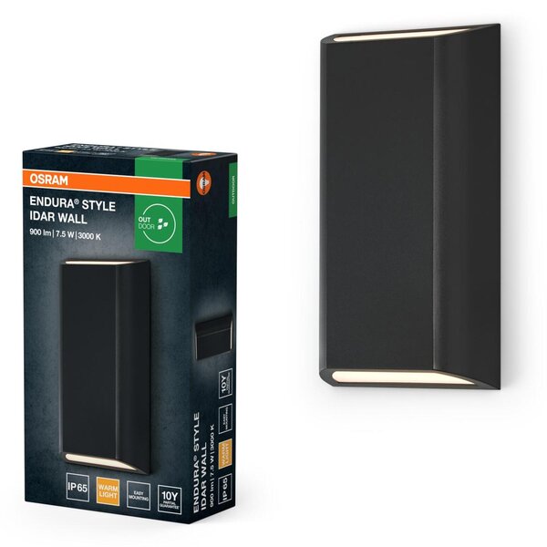 LEDVANCE venkovní nástěnné svítidlo Endura Style Idar 7,5 W 220-240 V 3000 K IP65 tmavě šedé