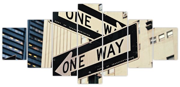 Obraz - New York ONE WAY (210x100 cm)