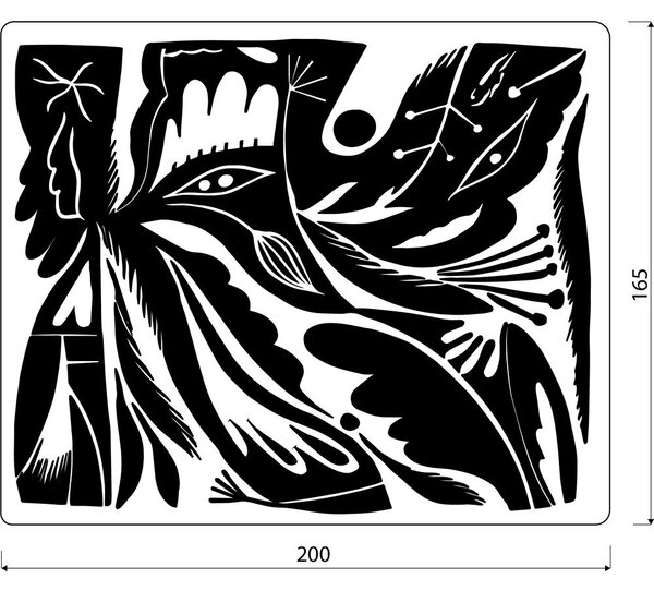 Žlutá deka 165x200 cm Lino – noo.ma