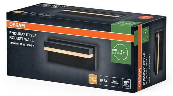 LEDVANCE venkovní nástěnné svítidlo Endura Style Robust 12 W 220-240 V 3000 K IP54
