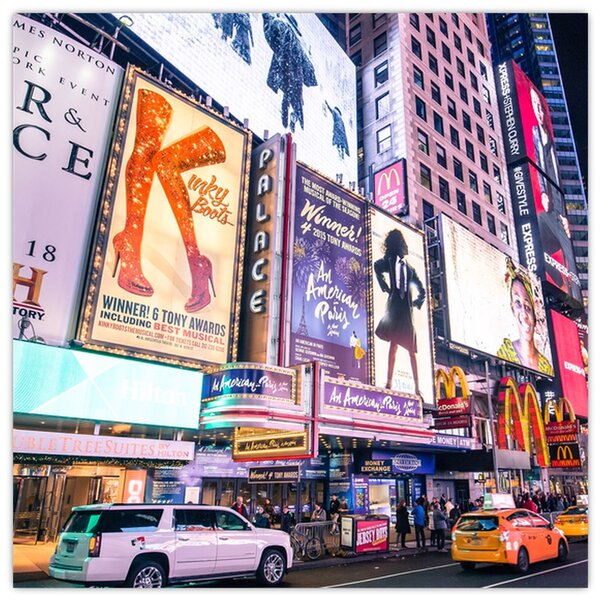 Obraz - New York Theater District (30x30 cm)