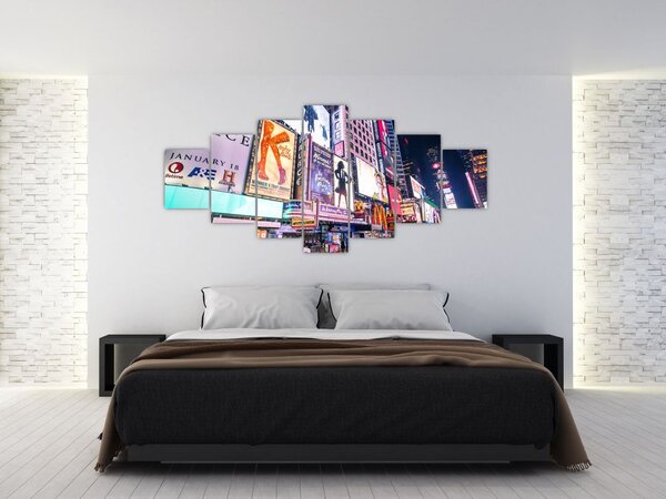 Obraz - New York Theater District (210x100 cm)