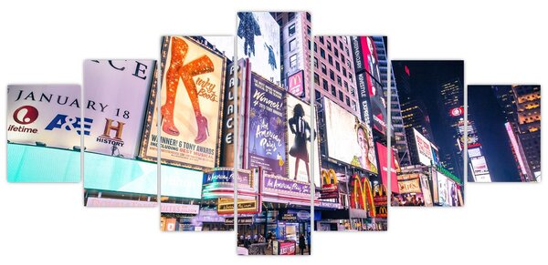 Obraz - New York Theater District (210x100 cm)