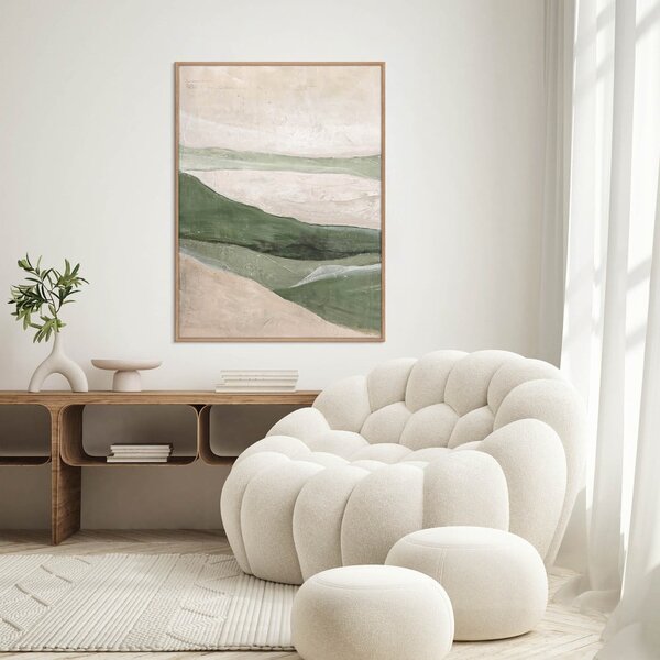 Ručně malovaný obraz 90x120 cm Green Field – Malerifabrikken