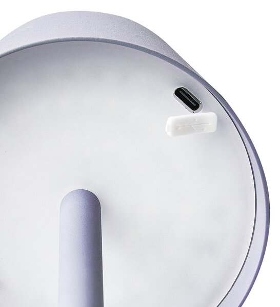 LED bezdrátová stolní lampa BACEIRO Kov Světle fialová
