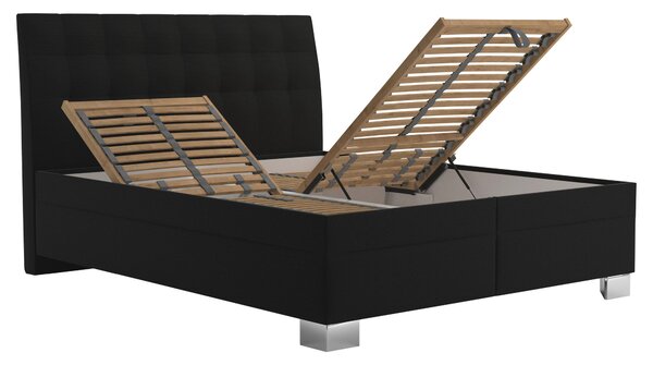 ČALOUNĚNÁ POSTEL, 160/200 cm, hnědá Blanar - Postele s úložným prostorem