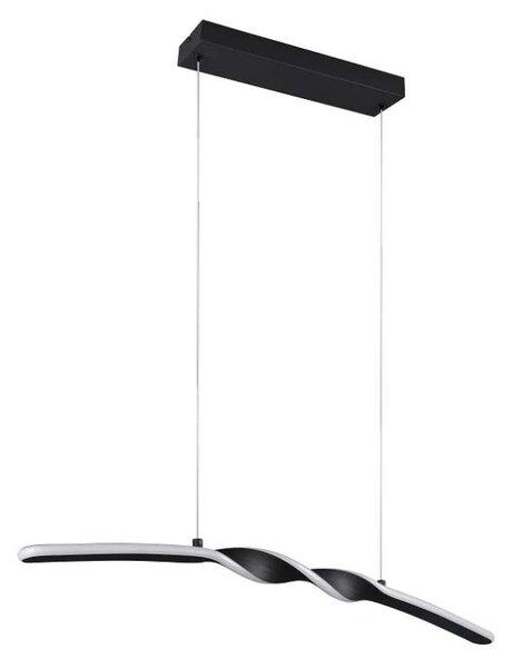 Trio Leuchten R35791132 GINKO - Závěsné LED svítidlo v černé barvě , 18W, 3000K, 79cm (Moderní závěsný lustr v černé barvě)