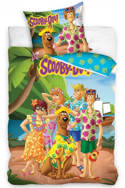 Dětské povlečení Scooby Doo Dovolená na Havaji 140x200/70x90 cm
