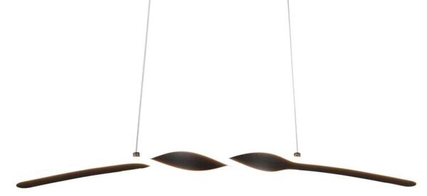 Trio Leuchten R35791132 GINKO - Závěsné LED svítidlo v černé barvě , 18W, 3000K, 79cm (Moderní závěsný lustr v černé barvě)