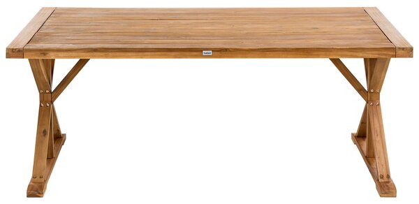 Zahradní jídelní stůl CALABRITTO 90 cm 180 cm Akáciové dřevo Hnědá